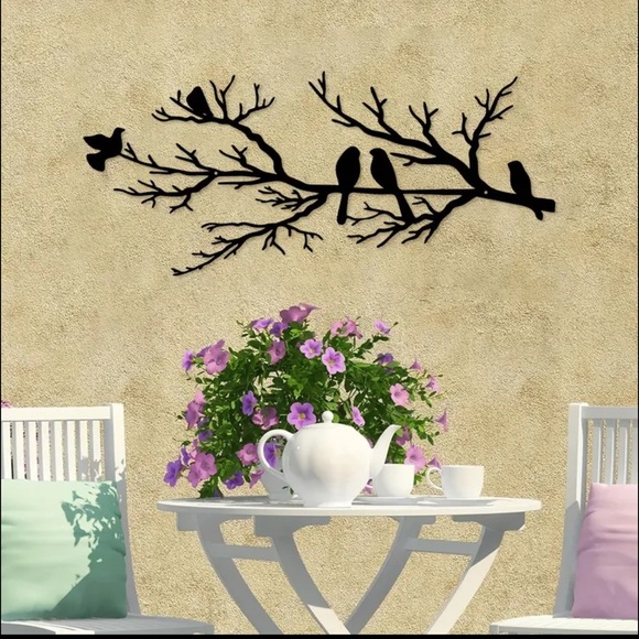 COPY - Black Wood or Metal Bird Wall Art Decor - Picture 3 of 9